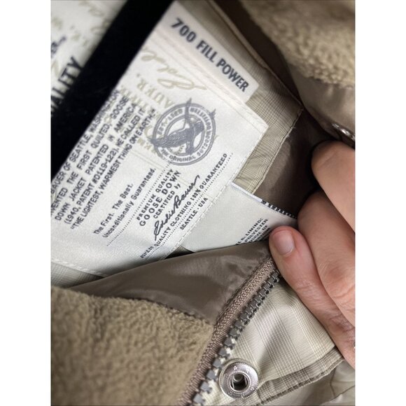 Eddie Bauer Goosedown 700 Fill Power Brown Plaid Vest Womens Size XL - Picture 5 of 10